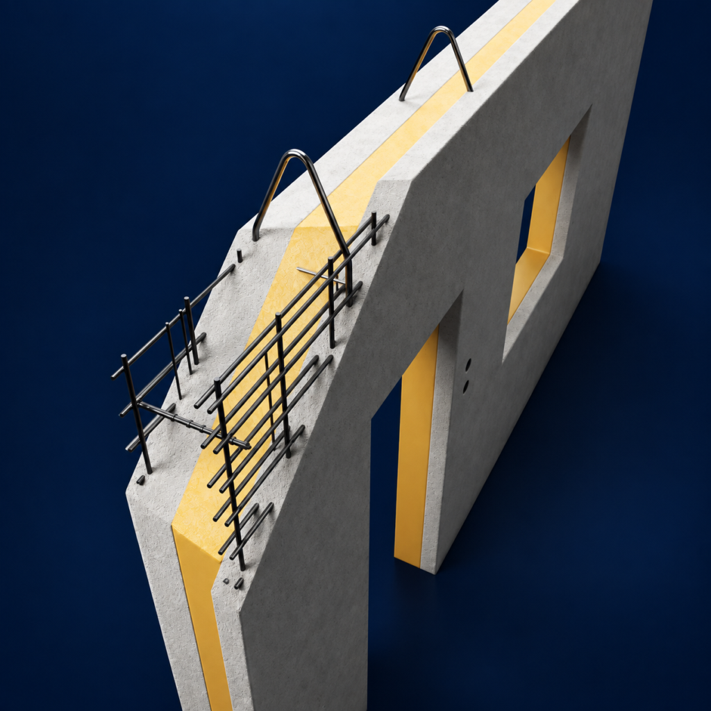Sandwich Wall — prefabrikovaná trojvrstvová stena