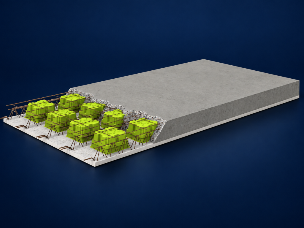 Eco Slab® — prefabrikovaný stropný systém s GC box