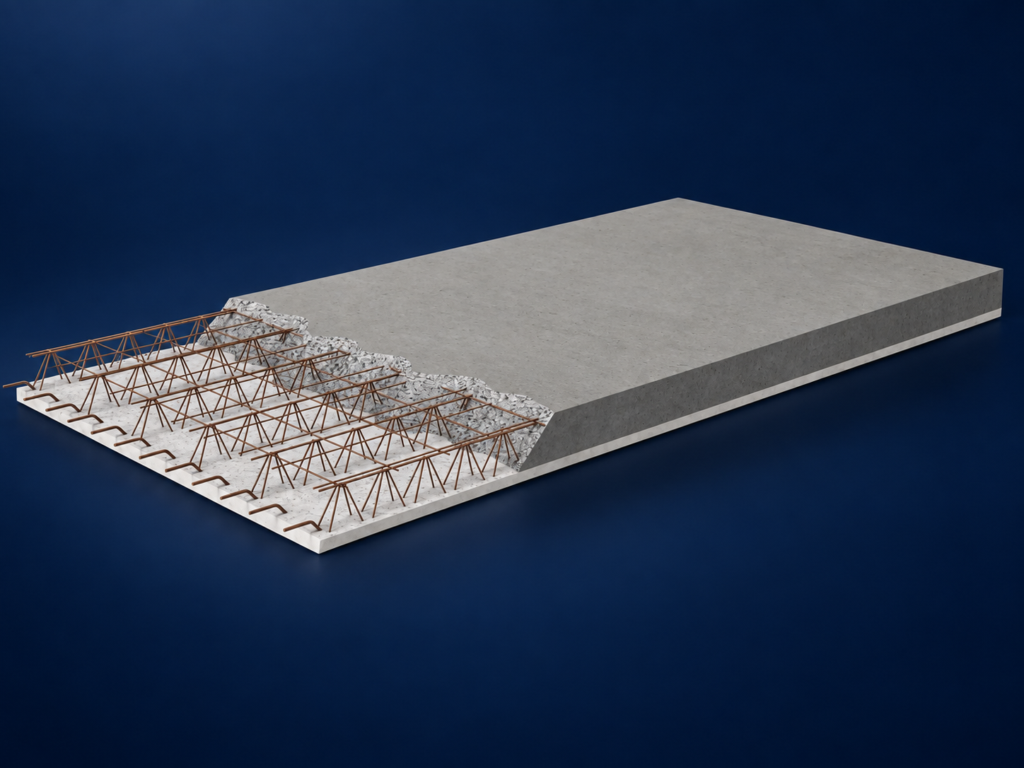 Half Slab — prefabrikovaný stropný systém